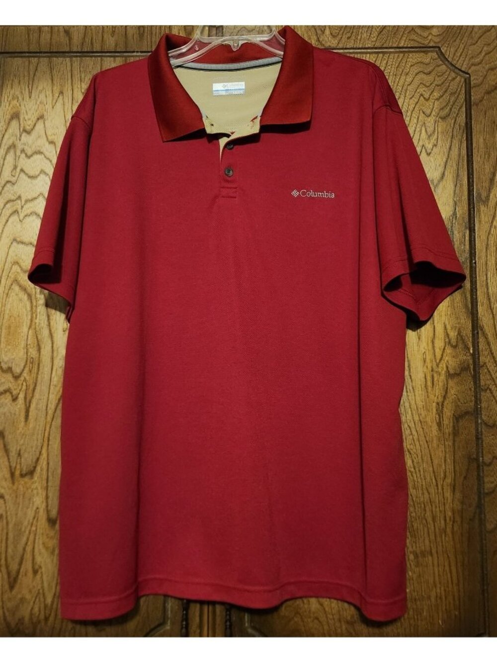 Omni-Wick Red Men's Polo Shirt Columbia Sportswear Company Size XXL